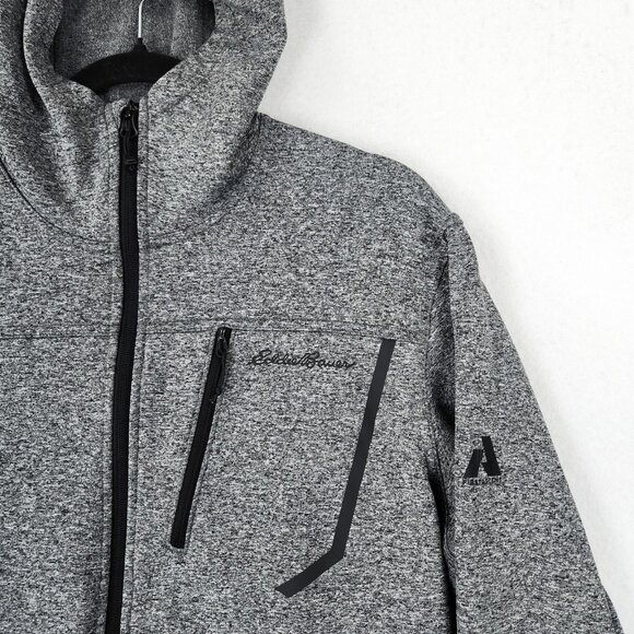 Eddie Bauer Jacket Mens Large Gray Heather First Ascent Full Zip Hooded Casual - Picture 2 of 12